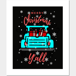 Christmas Truck, Y'all Posters and Art